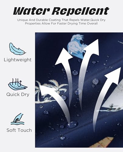 CoozySphere Mens Board Shorts 7 Inch Swimming Trunks Quick Dry Bathing Suit Anti Chafe Compression Liner Beach Wear XS