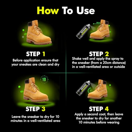 Shoe Protector Spray: Rain Stain Dirt Waterproof Shoe Spray, Nano Protection for Sneaker Suede Leather Boot Hat4