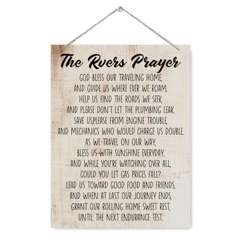 Camping Decor Funny Camping Sign - The RVers Prayer