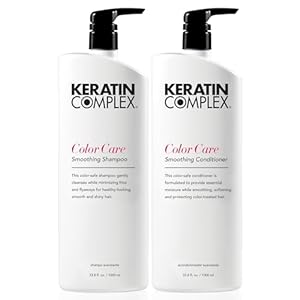 Keratin Complex – Color Care Smoothing Shampoo & Conditioner Duo – 33.8 fl oz Each