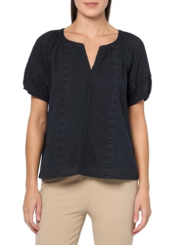 Lucky Brand Women's Lace Inset Peasant Blouse
