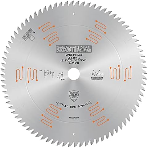 CMT ORANGE CHROME FINE FINISH BLADE 12" x T80 ATB Cover