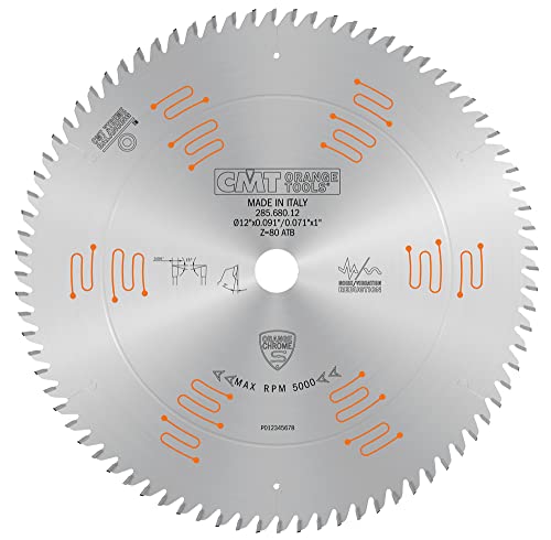 12 cmt saw blade - Orange Chrome FINE Finish Blade 12