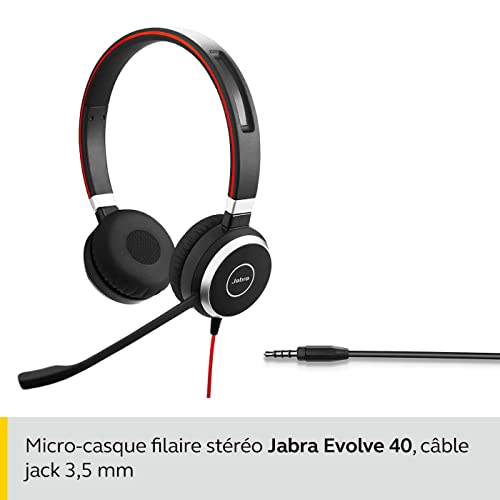 Jabra Evolve 40 UC Stereo Casque audio – Casque Unified Communications pour VoIP Softphone avec annulation passive du… - Les Beatles, Paul McCartney, John Lennon, RIngo Starr, George Harrison Jabra Evolve 40 UC Stereo Casque audio - Casque Unified Communications pour VoIP Softphone avec annulation passive du… – Image 3
