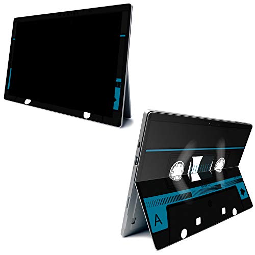 Image of MightySkins Carbon Fiber Skin for Microsoft Surface Pro 7 - Cassette Tape | Textured Carbon Fiber Finish | Easy to Apply, Remove, and Change Styles | Made in The USA