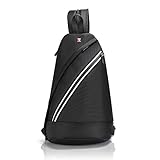 Diebstahlsicher: ✔ Nylon kleine Laptop Tasche bietet Platz für bis zu 12-Zoll Laptop ✔ Crossbody Tasche mit RFID-Schutz und reflektierendem Reißverschluss