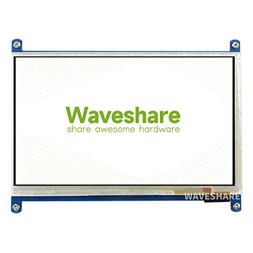 Waveshare [Latest Version] 7inch HDMI Capacitive Touch LCD (B) Monitor Compatible with Raspberry Pi 4B/3B+/3A+/3B/2B/B+/A+/Zero CM3/3+/4* PC Supports Windows 11/10/8.1/8/7