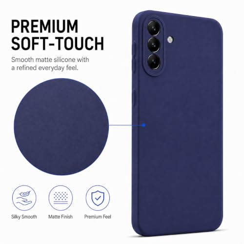 Image of ArmourPro Soft Silicone Back Cover for Samsung Galaxy A37 | Blue