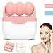 Ice Roller for Face and Eyes - Facial Skin Care Tools with 2 in 1 Face Roller and Travel Case, Self Care Gift for Men Women (Pink)