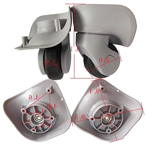 NURCIX 1 Par De Maletas para Equipaje Ruedas Giratorias Universales De 360 ​​Grados Accesorios De Reparación Piezas De Ruedas De Carrito para Mujeres Y Hombres Reemplazo De Ruedas De Maleta