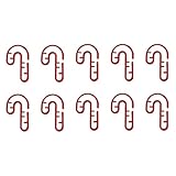 Gazocua Juego con colgantes de vino - 10 unidades 2D acrílico marcadores de Navidad decoración - Marcador de identificación para vasos - Para fiestas de Navidad, degustaciones, bebidas, hombres y