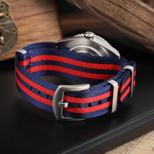 Image of watchdives Nylon Watch Band 20mm 22mm Multicolor Replacement Watch Straps for Men Women