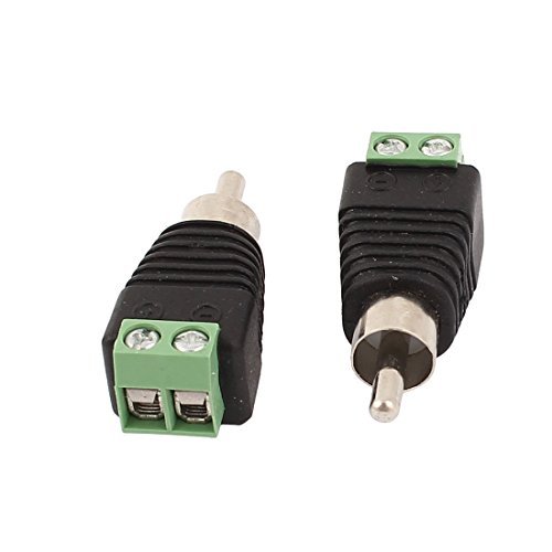 Echocart-7-x-CCTV-UTP-Phono-RCA-Male-to-AV-Screw-Terminal-Video-Balun-Adapter-Connector