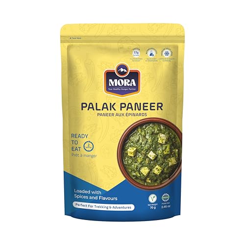 Mora Cheesy Paneer - Ready To Eat Premium Freeze Dried Instant Meal, Microwavable, Effortless Cooking, Gluten-free, Plant-based, High Protein, Emergency Food, Vegan
