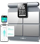 Runstar Scale for Body Weight and Fat Percentage, 8-Electrodes Precision Digital Smart Scale for ...