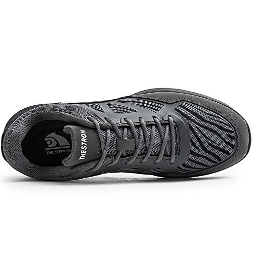 Image of THESTRON Men Golf Shoes Mesh Breathable Breathable Golf Walking Sport Sneakers 7 Spikes Golf Trainers