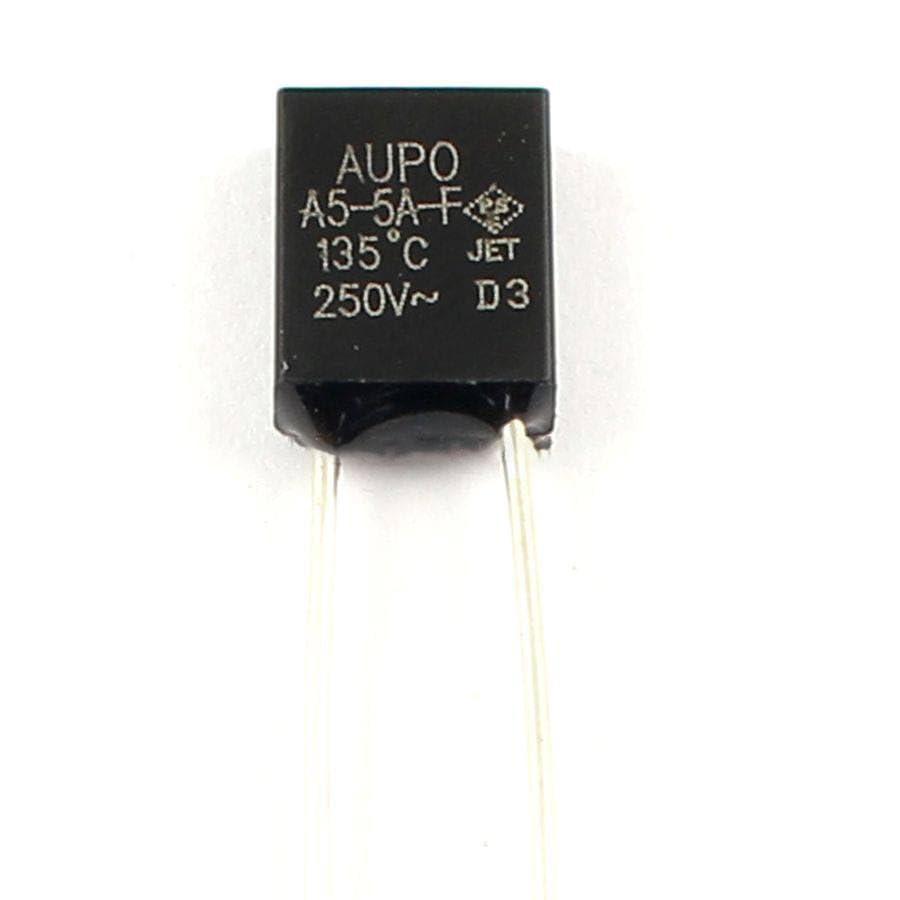 Generic 10 Pcs Thermal Fuse Cutoff TF 135 Degree 250V 5A A5-5A-F