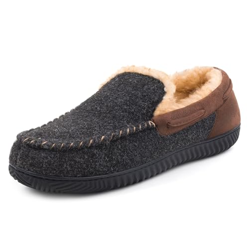 RockDove Men's Hearthfire Memory Foam Moc Slipper, Size 12 US