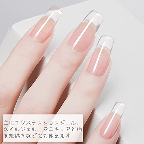 Amazon | Kalevel ジェルネイル 筆 キャップ付き 2個セット ネイル
