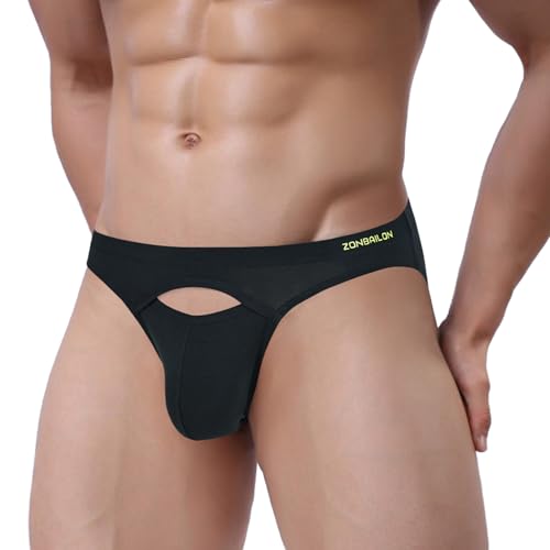 ZONBAILON Mens Underwear Viscose from Bamboo Briefs Sexy Breathable Bulge Pouch Bikini Panties