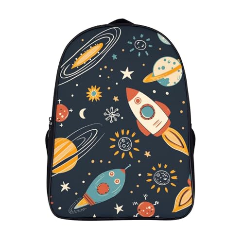 Mochila escolar infantil Rocket para preescolar y viajes en familia de 40x28x16cm
