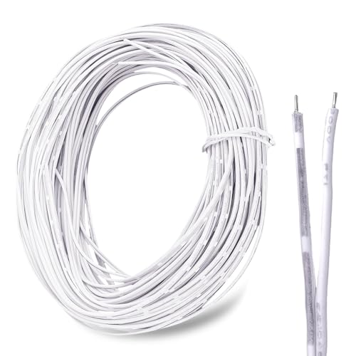 35265B Garage Door Sensor Wire Replacement for Genie Liftmaster Chamberlain Craftsman - 2 Conductor Garage Door Opener Wire - Bell Wires 24/2 AWG 100'