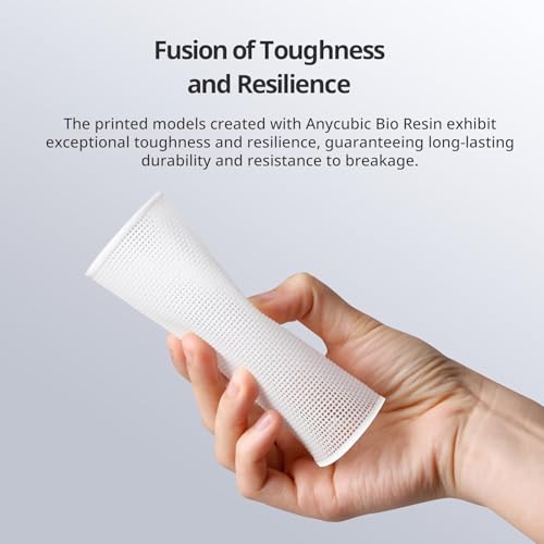 Image of 3IDEA ANYCUBIC Bio Resin, Odorless Standard Photopolymer Resin,Fast UV-Curing ABS Like Resin for 8K /10K /14K LCD 3D Printing (Grey, 1kg)
