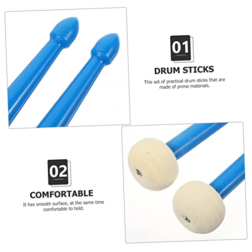 Par de baquetas dobles para batería y percusión miniatura 6