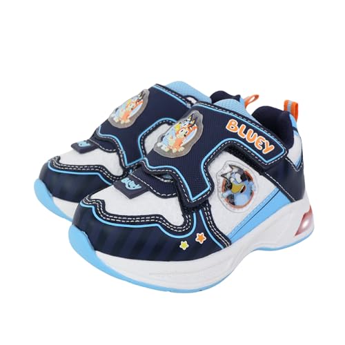 Bluey and Bingo Kids Sneakers Boys Light Up Hook and Loop - Blue - 5