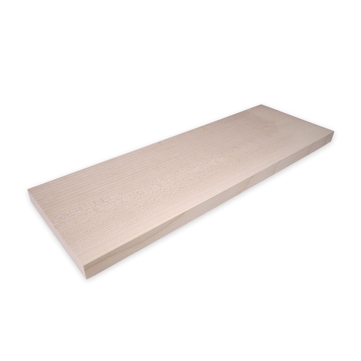 Massivholz-Zuschnitt in Ahorn | 1 Platte | 450 x 150 x 20 mm | Ideal für Bastel- und Sägearbeiten sowie Modell- und Möbelbau