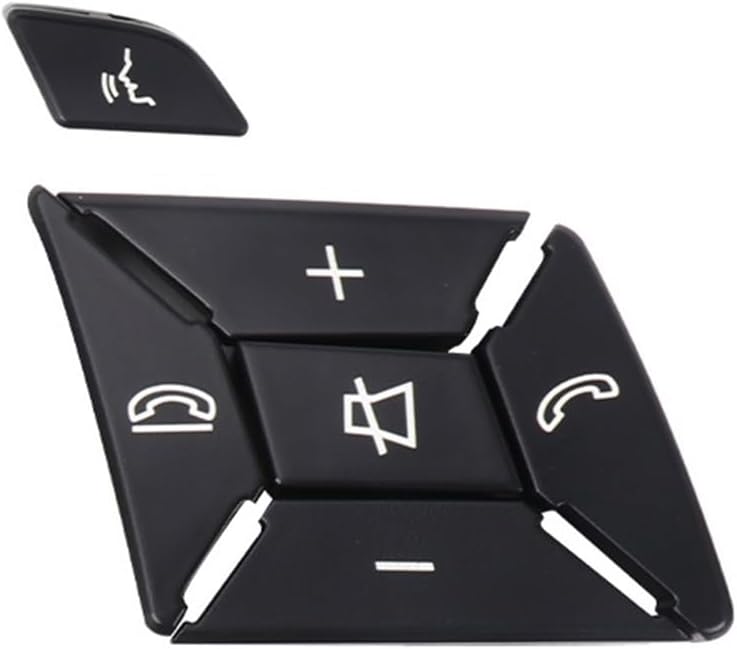 Steering Wheel Switch Button Car Multi-Function Steering Wheel Push Switch Buttons Fit for Benz ML GL G W166 1669052800 1669052900(Black Left)