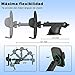 HOMSCAM Soporte Móvil Coche [4 en 1] Soporte Movil Coche Ventosa Fuerte...