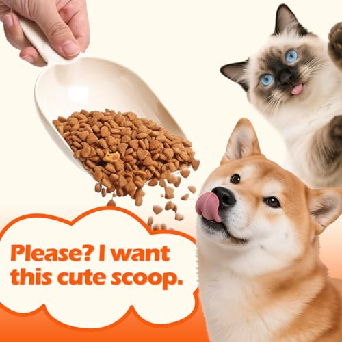 Dog Food Scoop 1 Cup, One Cup Measuring Cup, Food-Grade Melamine Pet Food Scoop, Durable 1 Cup Scoop with Precise Markings, BPA-Free & Dishwasher Safe (White, 8oz) - Thumbnail 7