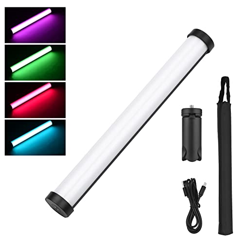 Andoer RGB Videoleuchte Lichtstab, Handheld Lichtstab Fotografie 2500K-9600K Dimmbare mit 21 Lichteffekten Magnetische…