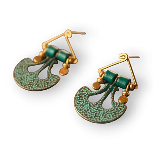Persian tribal earrings for women Handmade turquoise boho earrings Turkish jewelry Gift for her