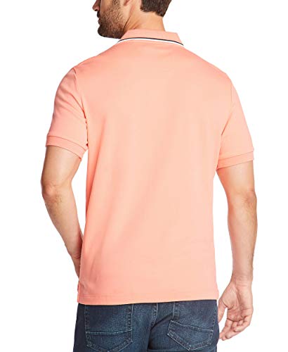 Image of Nautica Men's Classic Fit Short Sleeve Dual Tipped Collar Polo Shirt
