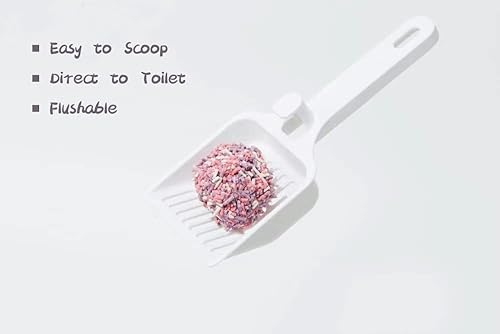 Miniatura 4 de THFOPS Arena para gatos de tofu, desechable, 100% natural y biodegradable, aglutinante rápido y sin polvo, control de olores, ultra absorbente,