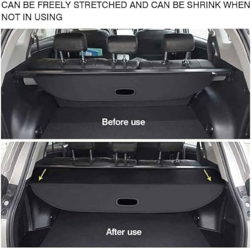 Cubierta de carga retráctil impermeable y antideslizante para maletero de Tesla Model Y 5