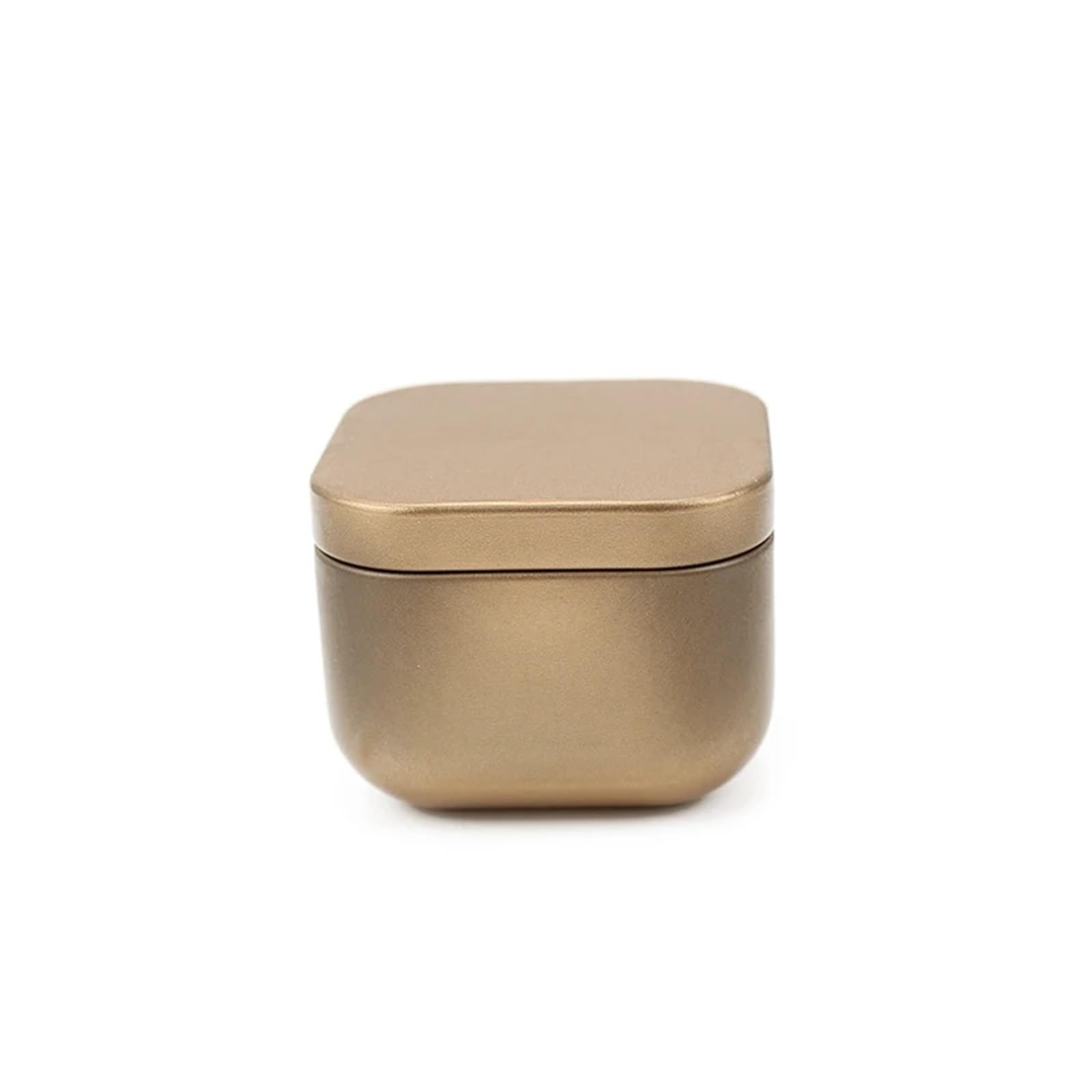 Gwyzax Metal Tin Box with Lids 50ml Empty Square Candle Jars with Lids 12/24pcs Metal Tin Containers for Storage