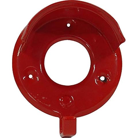 White Horse Equestrian Bridle Hook Red Cover
