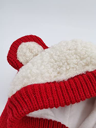 Image of Baby Girls Boys Winter Hat Scarf Kids Earflap Hood Scarves