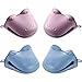 4 Pezzi Mini Guanto da Forno, Presine per le Pentole, Silicone Presine Presina, Guanti per Presine in Silicone, Guanti Resistenti al Calore per Forno in Silicone, per Cottura in Cucina (Blu + Rosa)