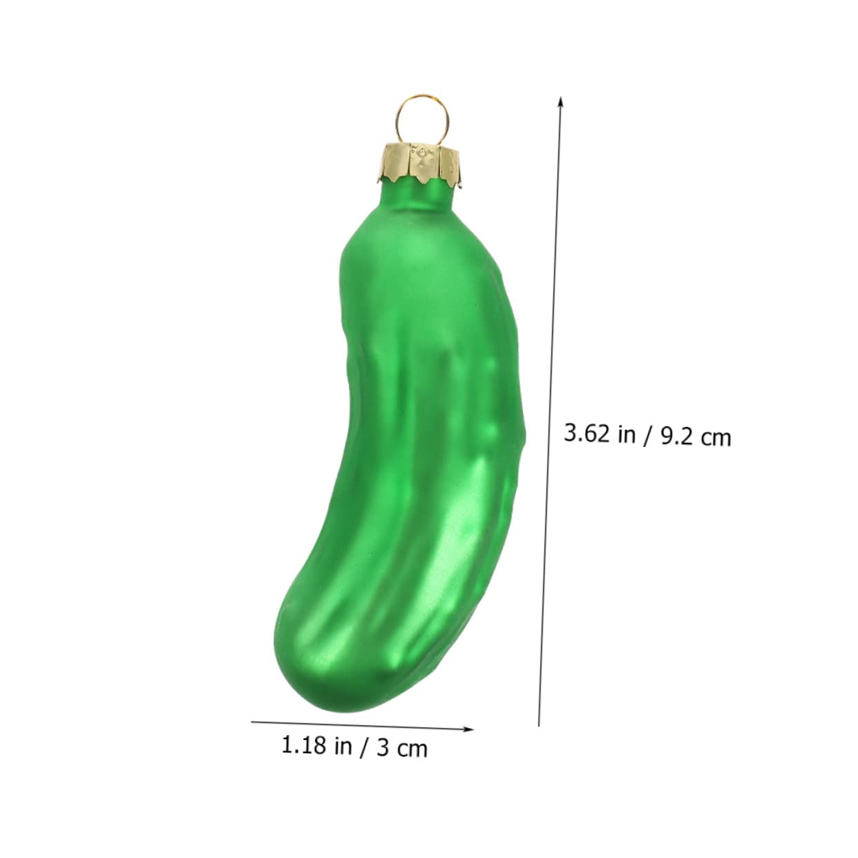 Zerodeko 18pezzi Pendenti Di Cetriolo Decorazione Realistica Per Albero Di Natale e Portachiavi Accessorio Festivo Per Decorare Casa e Tavolo