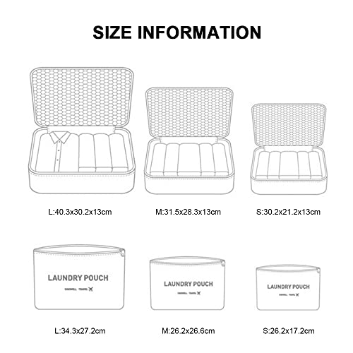Vicloon Luggage Organizer, Travel Organizers, Suitcase Organizer Include Travel Packing Cubes and Compression Bags - Image 3