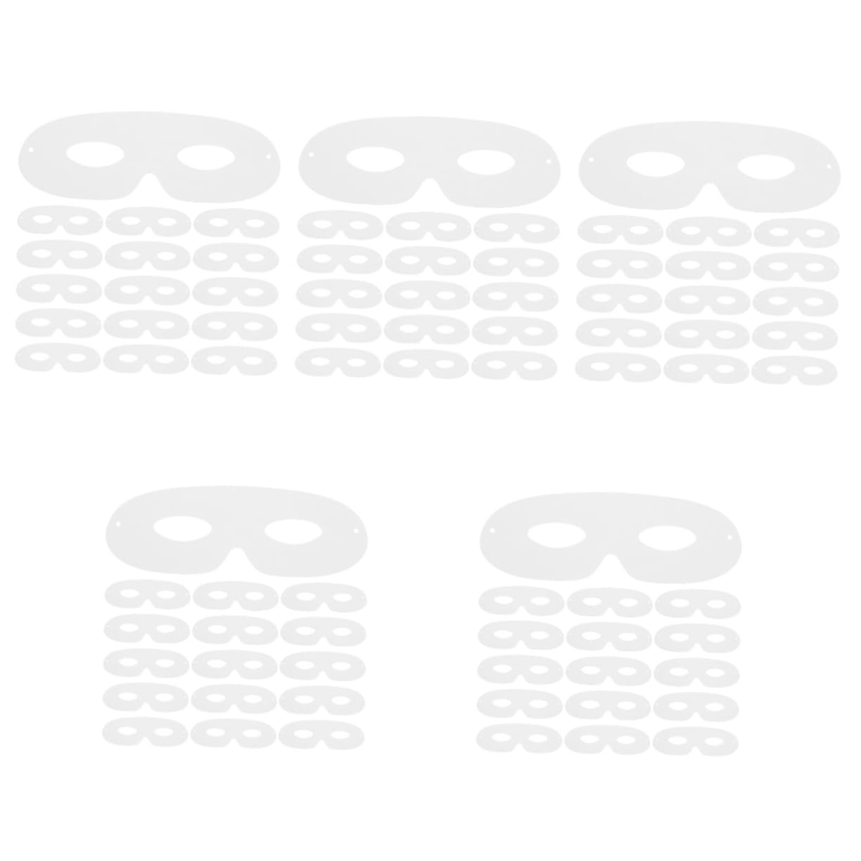 Alasum Máscara pintada a mano, máscara facial para decorar los ojos vendados, máscara en blanco, máscaras en blanco, máscaras de mascarada en blanco, máscara de bricolaje para fiesta de cosplay para