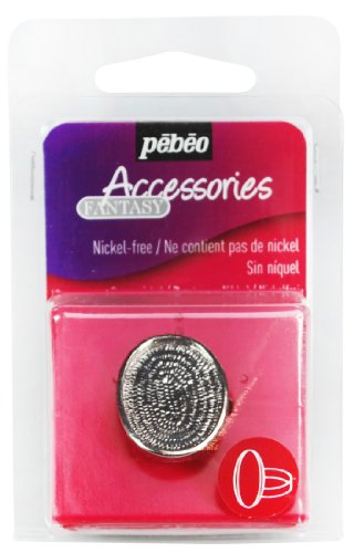 Pebeo 166801 Ring aus Metall oval, 20 x 25 mm Cover