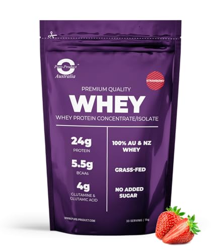 Pure-Product Australia Whey Protein Isolate & Concentrate - Protein Powder Strawberry 4 kilograms