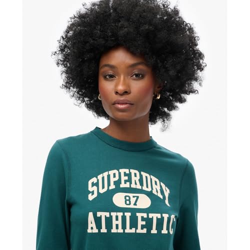 T shirt slim manches longues femme Superdry Athletic Essentials Ringer - vue 3