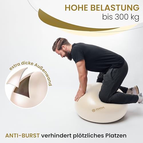 KIANA SPORTS Gymnastikball & Sitzball – Yoga Ball für Fitness & Büro – Ansicht 2