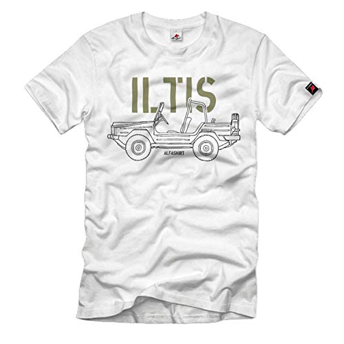 Camiseta ILTIS Oldtimer 4x4 blanca XXL con corte holgado que no aprieta al conducir